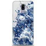 Phoenix Cep HD Baskılı Kılıf + SERAMİK TAM KAPLAYAN EKRAN KORUYUCU 327 Siyah - Gold Samsung Galaxy J8 ile uyumlu