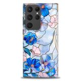 Phoenix Cep HD Baskılı Kılıf + SERAMİK TAM KAPLAYAN EKRAN KORUYUCU 337 Beyaz - Gold Samsung Galaxy S23 Ultra ile uyumlu