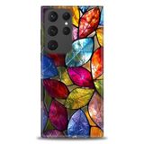 Phoenix Cep HD Baskılı Kılıf + SERAMİK TAM KAPLAYAN EKRAN KORUYUCU 339 Beyaz - Gümüş Samsung Galaxy S23 Ultra ile uyumlu