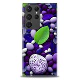 Phoenix Cep HD Baskılı Kılıf + SERAMİK TAM KAPLAYAN EKRAN KORUYUCU 341 Beyaz - Kalp Samsung Galaxy S23 Ultra ile uyumlu