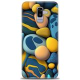Phoenix Cep HD Baskılı Kılıf + SERAMİK TAM KAPLAYAN EKRAN KORUYUCU 343 Beyaz - Kırmızı Samsung Galaxy J8 ile uyumlu