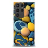 Phoenix Cep HD Baskılı Kılıf + SERAMİK TAM KAPLAYAN EKRAN KORUYUCU 343 Beyaz - Kırmızı Samsung Galaxy S23 Ultra ile uyumlu