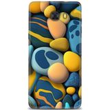 Phoenix Cep HD Baskılı Kılıf + SERAMİK TAM KAPLAYAN EKRAN KORUYUCU 343 Beyaz - Koyu Mor Samsung Galaxy C9 Pro ile uyumlu