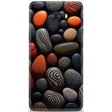 Phoenix Cep HD Baskılı Kılıf + SERAMİK TAM KAPLAYAN EKRAN KORUYUCU 344 Beyaz - Kırmızı Samsung Galaxy C9 Pro ile uyumlu