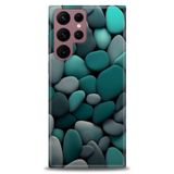 Phoenix Cep HD Baskılı Kılıf + SERAMİK TAM KAPLAYAN EKRAN KORUYUCU 346 Beyaz - Titanium Samsung Galaxy S22 Ultra ile uyumlu