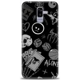 Phoenix Cep HD Baskılı Kılıf + SERAMİK TAM KAPLAYAN EKRAN KORUYUCU 354 Beyaz - Taba Samsung Galaxy J8 ile uyumlu