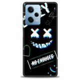 Phoenix Cep HD Baskılı Kılıf + SERAMİK TAM KAPLAYAN EKRAN KORUYUCU 356 Beyaz - Lacivert Xiaomi Redmi Note 12 Pro 5G ile uyumlu
