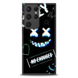 Phoenix Cep HD Baskılı Kılıf + SERAMİK TAM KAPLAYAN EKRAN KORUYUCU 356 Beyaz - Turkuaz - Fuşya Samsung Galaxy S23 Ultra ile uyumlu