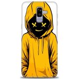 Phoenix Cep HD Baskılı Kılıf + SERAMİK TAM KAPLAYAN EKRAN KORUYUCU 358 Beyaz - Yeşil Samsung Galaxy J8 ile uyumlu