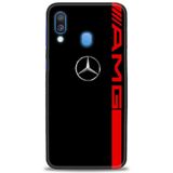 Phoenix Cep HD Baskılı Kılıf + SERAMİK TAM KAPLAYAN EKRAN KORUYUCU 373 Beyaz Çicek Desenli Samsung Galaxy A40 ile uyumlu