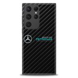 Phoenix Cep HD Baskılı Kılıf + SERAMİK TAM KAPLAYAN EKRAN KORUYUCU 376 Siyah - Gold Samsung Galaxy S23 Ultra ile uyumlu