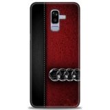 Phoenix Cep HD Baskılı Kılıf + SERAMİK TAM KAPLAYAN EKRAN KORUYUCU 377 Siyah - Gri Samsung Galaxy J8 ile uyumlu