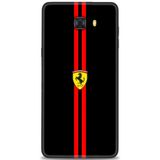 Phoenix Cep HD Baskılı Kılıf + SERAMİK TAM KAPLAYAN EKRAN KORUYUCU 380 Siyah - Gül Samsung Galaxy C9 Pro ile uyumlu