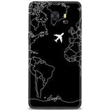 Phoenix Cep HD Baskılı Kılıf + SERAMİK TAM KAPLAYAN EKRAN KORUYUCU 382 Siyah - Kahverengi Samsung Galaxy C9 Pro ile uyumlu