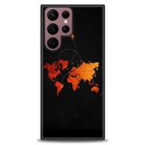 Phoenix Cep HD Baskılı Kılıf + SERAMİK TAM KAPLAYAN EKRAN KORUYUCU 384 Beyaz - Kırmızı - Siyah Samsung Galaxy S22 Ultra ile uyumlu