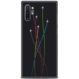 Phoenix Cep HD Baskılı Kılıf + SERAMİK TAM KAPLAYAN EKRAN KORUYUCU 385 Beyaz Çicek Desenli Samsung Galaxy Note 10 Plus ile uyumlu