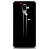 Phoenix Cep HD Baskılı Kılıf + SERAMİK TAM KAPLAYAN EKRAN KORUYUCU 386 Beyaz - Gold Samsung Galaxy J8 ile uyumlu