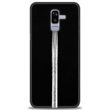 Phoenix Cep HD Baskılı Kılıf + SERAMİK TAM KAPLAYAN EKRAN KORUYUCU 387 Beyaz - Gri Samsung Galaxy J8 ile uyumlu