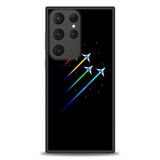 Phoenix Cep HD Baskılı Kılıf + SERAMİK TAM KAPLAYAN EKRAN KORUYUCU 389 Beyaz - Kahverengi Samsung Galaxy S23 Ultra ile uyumlu