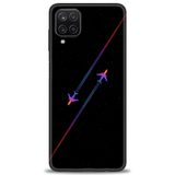 Phoenix Cep HD Baskılı Kılıf + SERAMİK TAM KAPLAYAN EKRAN KORUYUCU 390 Beyaz - Pembe Samsung Galaxy M12 ile uyumlu