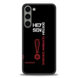 Phoenix Cep HD Baskılı Kılıf + SERAMİK TAM KAPLAYAN EKRAN KORUYUCU 392 Beyaz Kalpler Samsung Galaxy S23 ile uyumlu
