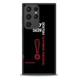 Phoenix Cep HD Baskılı Kılıf + SERAMİK TAM KAPLAYAN EKRAN KORUYUCU 392 Beyaz - Kırmızı Samsung Galaxy S23 Ultra ile uyumlu