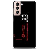 Phoenix Cep HD Baskılı Kılıf + SERAMİK TAM KAPLAYAN EKRAN KORUYUCU 392 Beyaz - Titanium Samsung Galaxy S21 FE ile uyumlu