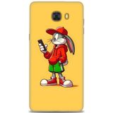 Phoenix Cep HD Baskılı Kılıf + SERAMİK TAM KAPLAYAN EKRAN KORUYUCU 401 Beyaz - Pembe Samsung Galaxy C9 Pro ile uyumlu