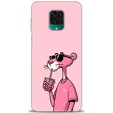 Phoenix Cep HD Baskılı Kılıf + SERAMİK TAM KAPLAYAN EKRAN KORUYUCU 402 Beyaz Çicek Desenli Xiaomi Redmi Note 9S ile uyumlu