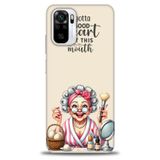 Phoenix Cep HD Baskılı Kılıf + SERAMİK TAM KAPLAYAN EKRAN KORUYUCU 41 Beyaz Çicek Desenli Xiaomi Redmi Note 10 ile uyumlu