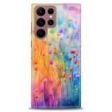 Phoenix Cep HD Baskılı Kılıf + SERAMİK TAM KAPLAYAN EKRAN KORUYUCU 413 Siyah - Blur Samsung Galaxy S22 Ultra ile uyumlu