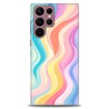 Phoenix Cep HD Baskılı Kılıf + SERAMİK TAM KAPLAYAN EKRAN KORUYUCU 424 Beyaz - Altın - Siyah Samsung Galaxy S22 Ultra ile uyumlu