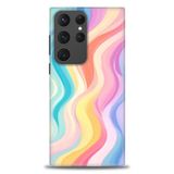 Phoenix Cep HD Baskılı Kılıf + SERAMİK TAM KAPLAYAN EKRAN KORUYUCU 424 Siyah - Fuşya Samsung Galaxy S23 Ultra ile uyumlu