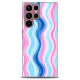 Phoenix Cep HD Baskılı Kılıf + SERAMİK TAM KAPLAYAN EKRAN KORUYUCU 429 Beyaz - Kahverengi Samsung Galaxy S22 Ultra ile uyumlu
