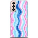 Phoenix Cep HD Baskılı Kılıf + SERAMİK TAM KAPLAYAN EKRAN KORUYUCU 429 Beyaz - Kırmızı Samsung Galaxy S21 FE ile uyumlu
