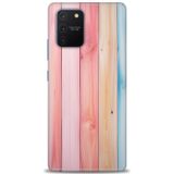 Phoenix Cep HD Baskılı Kılıf + SERAMİK TAM KAPLAYAN EKRAN KORUYUCU 433 Beyaz Çicek Desenli Samsung Galaxy S10 Lite ile uyumlu
