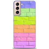 Phoenix Cep HD Baskılı Kılıf + SERAMİK TAM KAPLAYAN EKRAN KORUYUCU 439 Beyaz - Siyah Samsung Galaxy S21 FE ile uyumlu