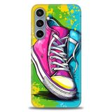 Phoenix Cep HD Baskılı Kılıf + SERAMİK TAM KAPLAYAN EKRAN KORUYUCU 441 Siyah - Beyaz - Yeşil Samsung Galaxy S23 FE ile uyumlu