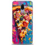 Phoenix Cep HD Baskılı Kılıf + SERAMİK TAM KAPLAYAN EKRAN KORUYUCU 450 Beyaz - Sarı Samsung Galaxy J8 ile uyumlu