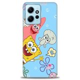 Phoenix Cep HD Baskılı Kılıf + SERAMİK TAM KAPLAYAN EKRAN KORUYUCU 452 Beyaz - Siyah Xiaomi Redmi Note 12 4G ile uyumlu