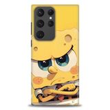 Phoenix Cep HD Baskılı Kılıf + SERAMİK TAM KAPLAYAN EKRAN KORUYUCU 459 Beyaz Desenli Samsung Galaxy S23 Ultra ile uyumlu