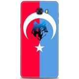 Phoenix Cep HD Baskılı Kılıf + SERAMİK TAM KAPLAYAN EKRAN KORUYUCU 462 Beyaz Karbon Samsung Galaxy C9 Pro ile uyumlu