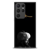 Phoenix Cep HD Baskılı Kılıf + SERAMİK TAM KAPLAYAN EKRAN KORUYUCU 465 Siyah - Altın Samsung Galaxy S23 Ultra ile uyumlu