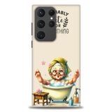 Phoenix Cep HD Baskılı Kılıf + SERAMİK TAM KAPLAYAN EKRAN KORUYUCU 47 Beyaz - Kalp Samsung Galaxy S23 Ultra ile uyumlu