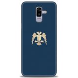 Phoenix Cep HD Baskılı Kılıf + SERAMİK TAM KAPLAYAN EKRAN KORUYUCU 470 Siyah - Beyaz - Yeşil Samsung Galaxy J8 ile uyumlu