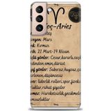 Phoenix Cep HD Baskılı Kılıf + SERAMİK TAM KAPLAYAN EKRAN KORUYUCU 479 Beyaz - Kırmızı - Siyah Samsung Galaxy S21 FE ile uyumlu