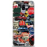 Phoenix Cep HD Baskılı Kılıf + SERAMİK TAM KAPLAYAN EKRAN KORUYUCU 482 Beyaz - Altın - Siyah Samsung Galaxy J8 ile uyumlu