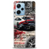Phoenix Cep HD Baskılı Kılıf + SERAMİK TAM KAPLAYAN EKRAN KORUYUCU 484 Beyaz - Fuşya Xiaomi Redmi Note 12 Pro Plus ile uyumlu