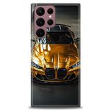 Phoenix Cep HD Baskılı Kılıf + SERAMİK TAM KAPLAYAN EKRAN KORUYUCU 489 Beyaz - Pembe Samsung Galaxy S22 Ultra ile uyumlu