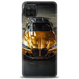 Phoenix Cep HD Baskılı Kılıf + SERAMİK TAM KAPLAYAN EKRAN KORUYUCU 489 Beyaz - Sarı Samsung Galaxy M12 ile uyumlu